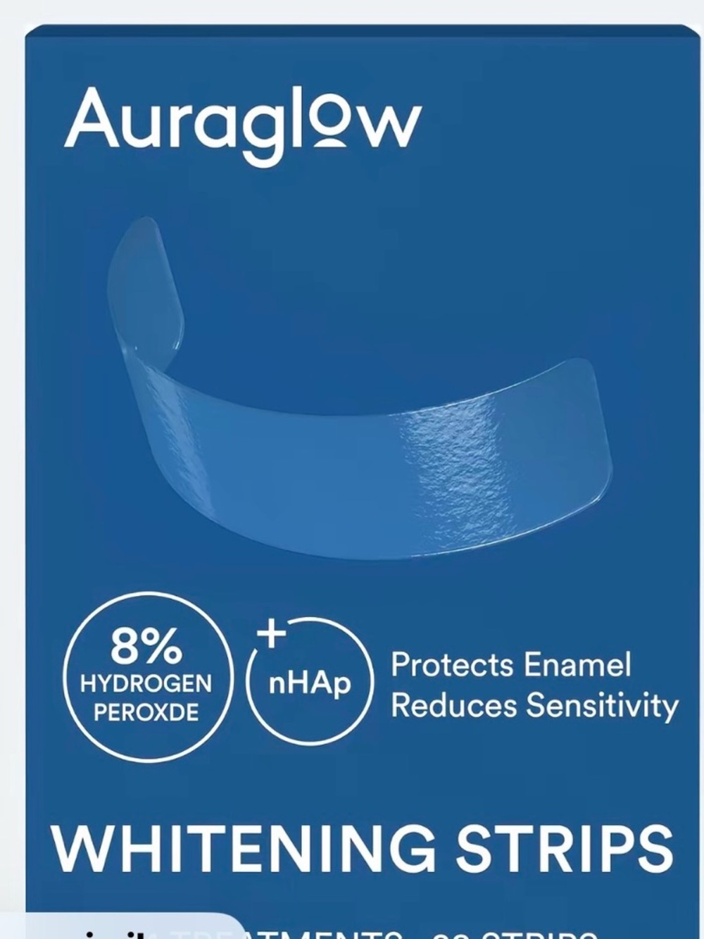 Blue Whitening Strips – Sensitive Enamel Protection